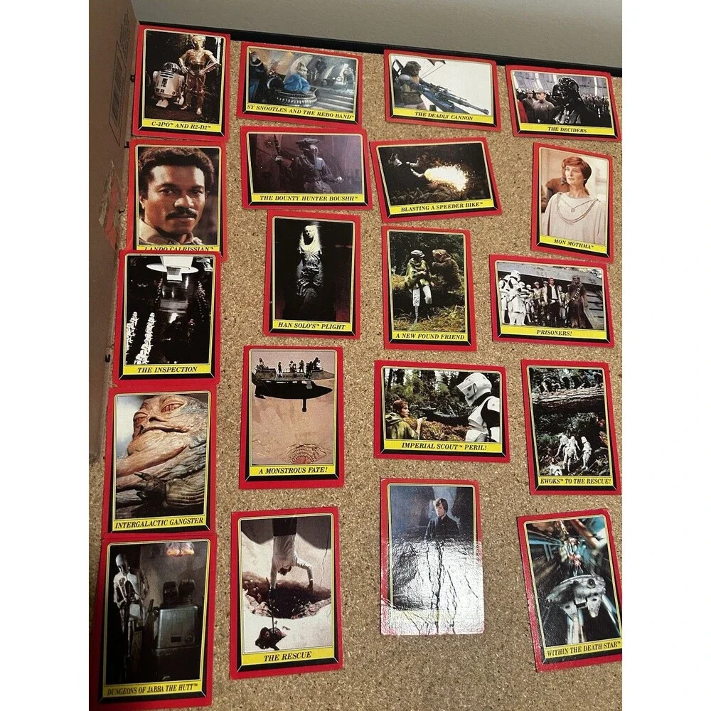 Vintage Topps 1983 return of the jedi card Lot Of 25 Cards Cardboard Trading